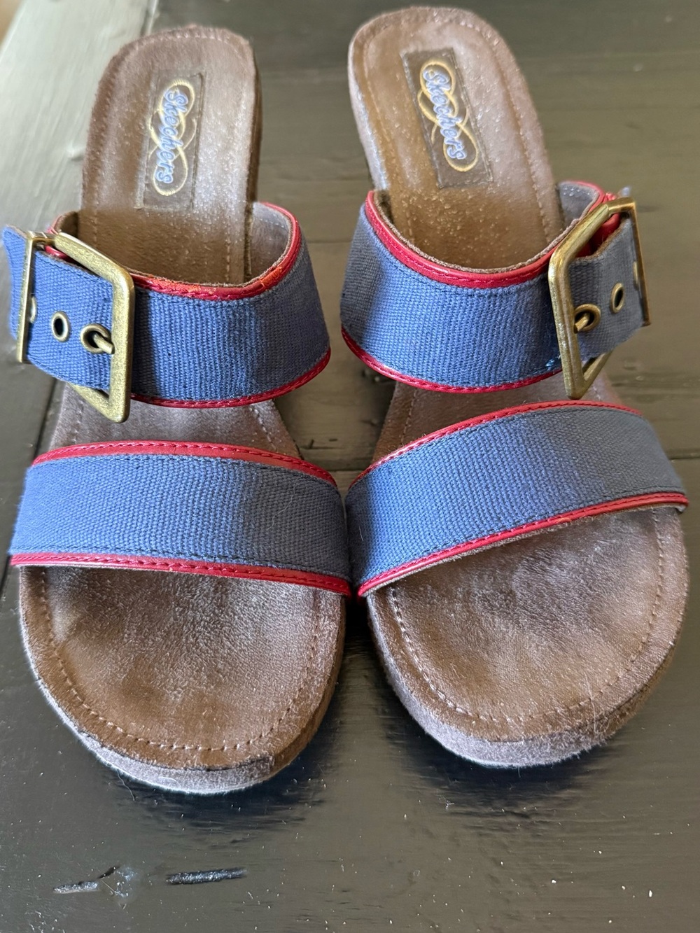 Skechers Comfort Slide Wedge Sandals